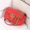 Top Quality Famous brand women designer Shoulder bag leather chain GG bag Cross body Pure color womens handbag crossbody bag purse