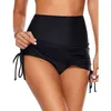 Maillots de bain pour femmes femmes Bikini pantalons de bain taille haute Shorts bas maillot de bain maillot de bain dames mode côtelé Bandage