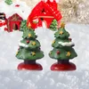 Decoraciones navideñas, miniárbol, adorno de escritorio, mesa de resina Retro, decoración duradera y segura para el hogar, artesanía en miniatura