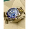 Super Watch V5 Five Star Ceramic Bezel Blue Dial Sapphire Date 40mm Automatisk mekanisk rostfritt st￥l Herr Lysande armbandsur