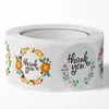 Bloemensticker labels bloempatroon winkelen kleine winkel zakelijke stickers 1 inch 500 pc's per rol 500 stuks roll groothandel