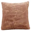 Almofada de pele falsa shams shaggy pelúcia casa decorativa série de luxo super macio peludo fronha para casa sofá decoração 2113220