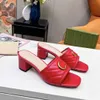 Sandalias de plataforma de diseñador clásico para mujer, zapatillas GGity deslizantes a la moda, chanclas de cuero de lujo con tacones sexis hdgfg