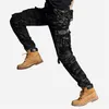 Jeans pour hommes européens 2022 hommes et américains camouflage salopette pantalon extérieur militaire coton lâche grande taille 44