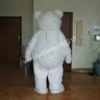 Costumi mascotte di orso peloso bianco ad alte prestazioni Regali di Carnevale di Halloween Regali unisex per pubblicità esterna Abiti per feste di celebrazione di personaggi dei cartoni animati