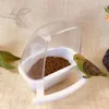 Andere Vogelbedarf Käfig Feeder Papagei Vögel Wasser hängende Schüssel Sittich Box Haustier Kunststoff Lebensmittelbehälter 1 Stk