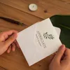 Cadeau cadeau 2 ensembles de plantes d'été feuilles cartes de voeux carte de remerciement avec enveloppe pour la fête des mères de vacances en gros