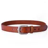 Belts Fashion Women's Belt Solid Needle Buckle Waistband Leisure Leather With Jeans Classic Style