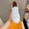 quality Spring men Shoes luxury designer sneaker matching white matte cowhide with the same color outsole size38-45 mkjkkk00001