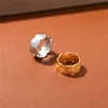 INS Nicho de nicho Wafer Geom￩trica Metal sobreposto anel de sobreposi￧￣o Cool Style Personalidade Simples Moda de alta qualidade Acess￳rios de joias