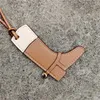 Nyckelringar DIY Fashion Designer Pu Faux Leather Boot Keychain Pendant For Women Ladies Bag Charm Accessories Ornament Presents T221006