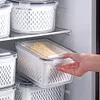 Storage Boxes Bins Refrigerator Box Fridge Organizer Fresh Vegetable Fruit Drain Basket Containers Pantry Kitchen 221008