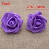 Flores decorativas 50pcs 7cm Simulation Roses Roses Bolha artificial multicolor