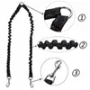 Hundhalsar Pet Double Head Traction Rope Outdoor Sport Elastic Reflective Material 360 ﾰ Absorption Dogs Leaders Repes