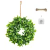 Decorative Flowers Wreath Door Sign Simulation Green Plant Wall Window Party Wedding Hanging Ornament Farmhouse Wreaths Christmas Decoration