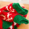 Модные аксессуары зима теплые сгустки коралловые флисовые женские носки милые рождественские подарочные носки мультфильмы лосей носки на пол