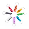 Porta della catena chiave in alluminio per pillola impermeabile Bottle Bottle Keychain Jar stoccaggio Accessori per fumare 2347373