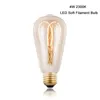 Julgransljus glödlampa vintage 4W led Edison filament glödlampdekorativt ljus för hem xmas
