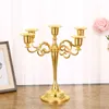 Candlestick holders decoration pieces European retro three five hotel wedding pecial Western restaurant candlelight dinner.