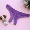 Women's Panties Ladies Erotict Sexy Hollow Out Women Lace Briefs Thongs G-String Lingerie Underwear With Pearls Massaging Bead