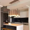 Pendant Lamps Chandelier Dining Room Modern Ceiling For Living Wood Restaurant Hanging Lights Bedroom Lustre