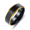 Wedding Rings Vantage Stainless Steel Men's For MenJewelry Cool Gold-Black Punk Unusual Product Wholesale Gift