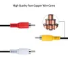 Cable de audio masculino de 3.5 mm a 3 RCA AV Cable Aux Aux Jack Cable 3RCA Estándar Convertidor Cable para altavoces CD DVD