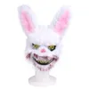 Feestmaskers pluche bloedige dieren Halloween -masker creatief horror spook festival cosplay 3D gezichts rekwisieten