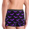 Sous-vêtements Halloween Bats Sous-vêtements Noir et Violet Hommes Design Boxershorts respirants de haute qualité Boxer Brief Plus Taille