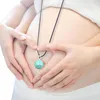 Hänge halsband eudora ängel samtal baby chime boll bule vit kärlek brev harmoni bola ringer halsband smycken gravid gåva