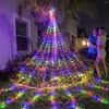 Cordes lumières de noël étoile chaîne LED cascade ornements décoration d'arbre de noël pour l'année 2023