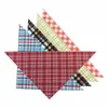 Dog Apparel Pet Triangle Lattice Dog Saliva Towel Halloween Scarf Accessories Cat And Dog Bib