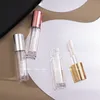 zilveren roségouden lipglosscontainer draagbare diy lege cilinder bijvulbare lege balsem flessen vloeibare lippenstiftmonsters buis dispenser