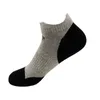 Sports Socks 3 pares executando o tornozelo anti -Blister Fitness tornozelo para homens algodão de baixo corte atlético