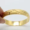 Bangle Womens Fashion Accessories Gold Filled Wedding Bridal Armband Solid Jewelry Gift Diameter 6cm Star
