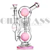 10 inches recycler hookah Glass ball burner pipe bong dab rig water bongs herb oil rigs pipes water quartz banger bubbler smoking accessories bowl