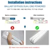 Stock in US 4ft 24W Led T8 Tubes Lights shop light G13 Led Tubes Double Rows High Bright 5000K daylight white bi-pin dual end fluorescent replacement ballast bypass