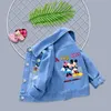Jackets Kids Denim Cartoon Print Top Children s for Heart Design Coats Casual Children Clothing 221010