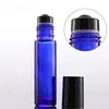 Roller on Bottle 10ml Empty Blue Clear Amber Glass Essential Oil Vial with Stainless Steel Roller Ball