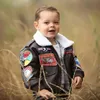 Jackets Lederen jas voor meisjes pu a2 bomber warme kleding kind jongen jassen winter vintage honkbal bovenkleding baby en jongens 221010