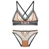 BRAS SETS SEXY LACE BH BRICES SET LOITA GIRL Ultra tunn transparent för kvinnors underkläder S M L XL BY5023 221010