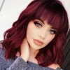 Synthetic Wigs New style short curly air bangs corn perm short curly hair multi-color female high temperature silk wig fluffy fashion wig 221010