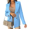 Women's Suits Stylish Women Fashion Solid Color Formal Suit Coat Jacket Minimalist Loose Fit