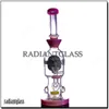 Hookahs Percolator Frosted Glass Bong-Head-Head Perc Water Water Beaker Bong z 14 mm męski miski akcesoria