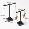 Jewelry Pouches One Set Acrylic Earring Display Stand Holder Organizer Case Jewellery 2pcs/set