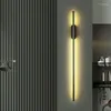 Lampa ścienna Nordic Prosta długa oprawa LED Sconce salon sofa sofa