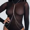 Andra Tassel midja magkedjan halsband femme kropp sexig mujer bikini kropp bröstkedja smycken för kvinnor festival gåva 221008