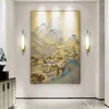 مصباح الجدار Piccolo Sconce Post-Modern Luxury Acrylic Gold Light Designer Indoor Lighting Background Probedly Pedside Hallway