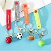 Simülasyon Ball Keychain Futbol Cazibesi Basketbol Futbol Top Beyzbol Çanta Kolye Hayranları Mini Spor Hediyesi