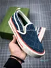 2022 New Fashion Luxurys Shoe Women Shoes Designers Tennis Tennis Tennis Beige Blue lavé Jacquard Denim Sole Broidered Vintage Casual Taille 35-46 Top Quality